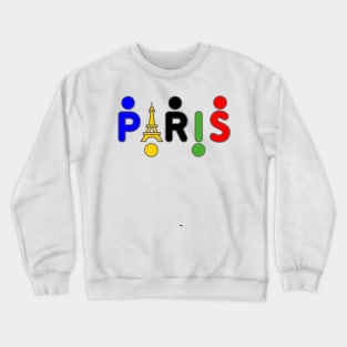 Paris France Olympic color  rings Crewneck Sweatshirt